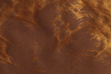 Art modern oil and acrylic smear blot canvas painting wall. Abstract texture gold, bronze, brown...