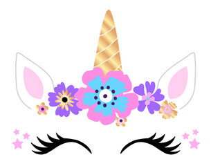 cute unicorn graphic for t shirt