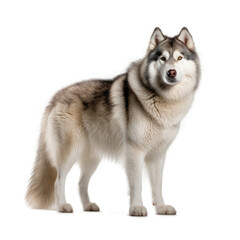 Fototapeta premium Alaskan Malamute , Isolated On Transparent, PNG, HD