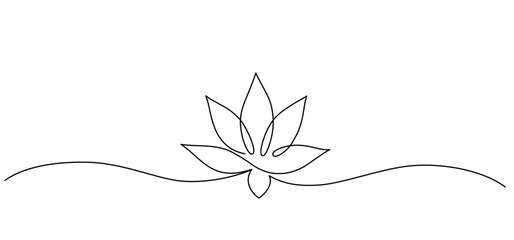 Lotus line art