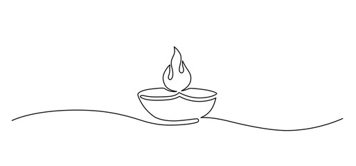 Diwali line art