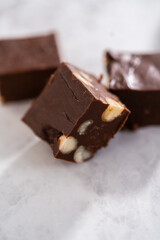 Chocolate macadamia fudge