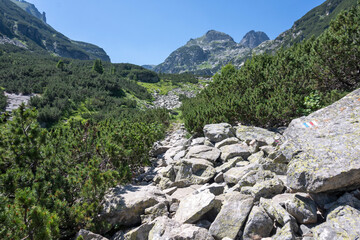 Landscape of Rila Mountain near Malyovitsa hut, Bulgaria
