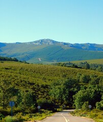 rural landscapes in la Carballeda region in the Zamora province