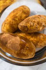 Pressure Cooker Baked Potatoes
