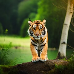 Obraz premium tiger in the forest