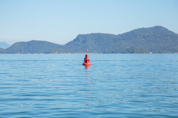 Fototapeta premium view of the big island of Angra dos Reis in Rio de Janeiro.