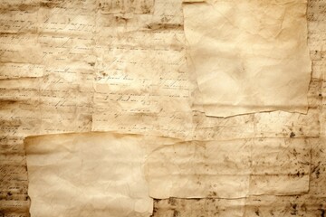Timeless parchment manuscript texture background, ancient and weathered manuscript pages, historic and archival surface - obrazy, fototapety, plakaty