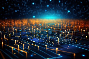 Data exchange, technology and marketing, futuristic backdrop, internet network, linked data concept, background.