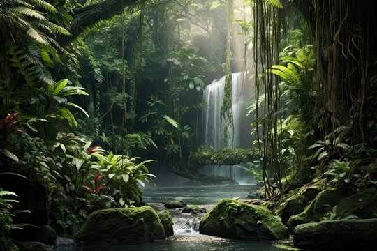 Rainforest background cheap