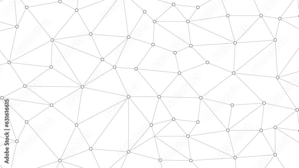 Wall mural abstract technology background. plexus mesh backdrop. vector