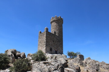 Castillo de Torrelodones, al lado de la Autopista A6, cerca de Madrid