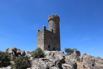 Castillo de Torrelodones, al lado de la Autopista A6, cerca de Madrid