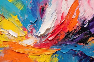 Vibrant Colors and Bold Brushstrokes: Capturing Energy and Emotion in an Abstract Expressionist Painting, generative AI