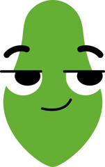 Papaya Face Looking Right Know Something