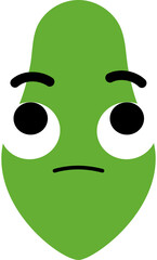 Papaya Face Looking Up