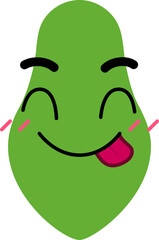 Papaya Face Tongue Out Hungry