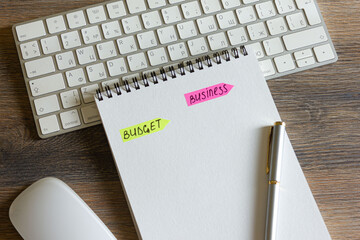 notebook and pen on desk