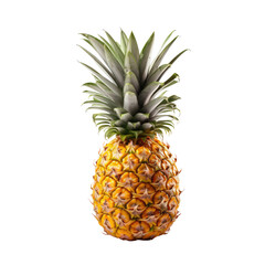 Fototapeta premium Pineapple isolated on a transparent background, generative ai
