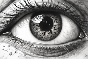 Captivating Eye: Unveiling the Depths of Emotions, Stories Untold, and a Glimmer of Mystery, generative AI