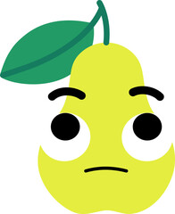 Pear Face Looking Up