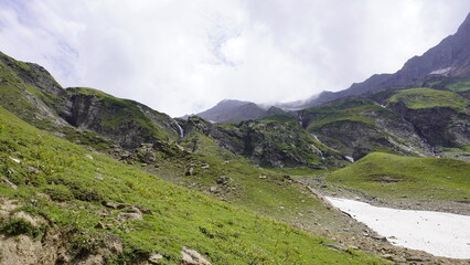 Fototapeta premium Beautiful high altitude, alpine mountain landscape of Neelum Valley, Azad Kashmir,