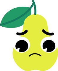 Pear Face Sad
