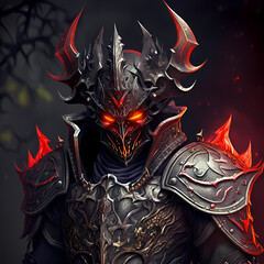 Knight Character portrait, RPG, fantasy prince avatar and token. Digital painting illustration. Generative ai