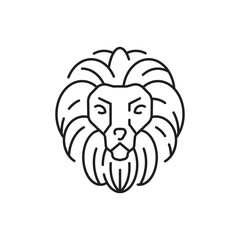Safari line icon. Wildlife African silhouettes with African wild animals in different habitats. Safari park tour tourists