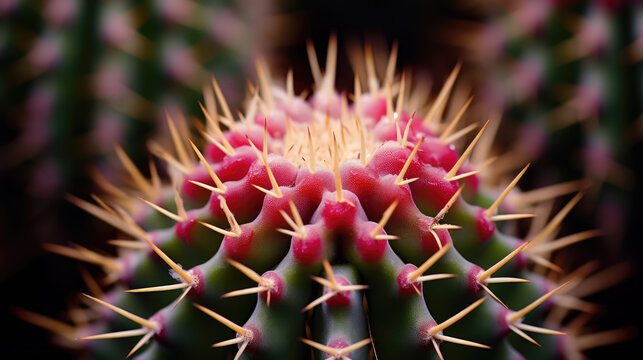 close up photo of cactus spines with a narrow depth of field