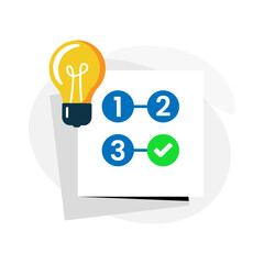 Quick Start Guide concept illustration flat design vector eps10. modern graphic element for landing ui, infographic, icon