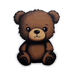 Cute Kawai Bear Sticker 