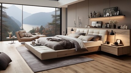 Contemporary Minimalist bedroom design