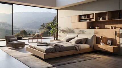 Contemporary Minimalist bedroom design