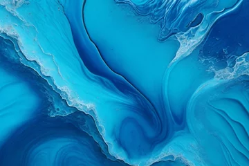 Abwaschbare Fototapete Kristalle Water Texture Background, Abstract Water Background, Liquid Water Background, Ai Generative