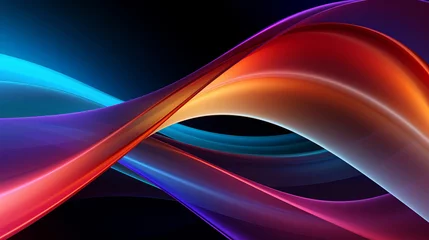 Foto op Plexiglas Illustration of a vibrant and visually captivating computer screen design - Abstract Wallpaper Art © Unicorn Trainwreck