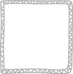 Dashed square frame