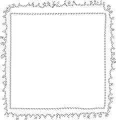 Dashed square frame