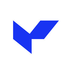 Abstract vector drop logo design element. Origami retro style. Company identity. App icon design.