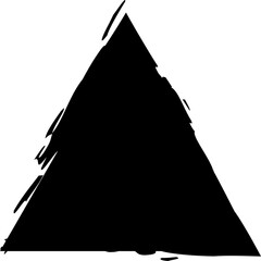 Set of grunge triangle shape
