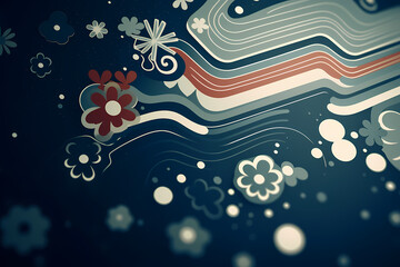 Fototapeta na wymiar abstract swirl wave lines pattern colorful web background Generative Ai
