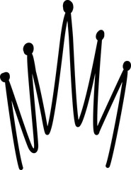 Hand drawn crowns