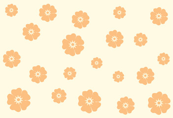 orange daisy flowers orange background