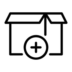 Obraz premium add line icon