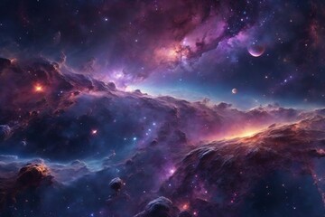 Galaxy Nebula, Galaxy Nebula Background, Galaxy Nebula Wallpaper, Galaxy Background, Space Background, Galaxy Wallpaper, Space Wallpaper, Universe Wallpaper, Ai Generative - obrazy, fototapety, plakaty