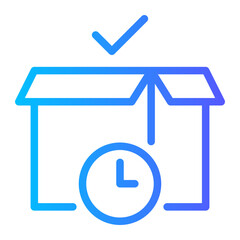 time gradient icon