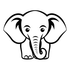 elephant vector illustration logo