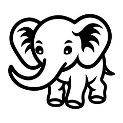 elephant vector illustration logo