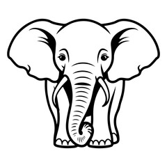 elephant vector illustration logo