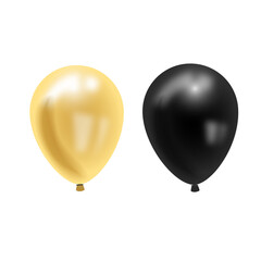 Vector collection of realistic balloons for your design helium balloon decoration